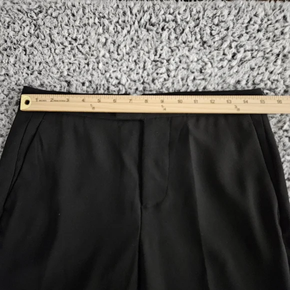 Zara Women's Black Flare Pants Small S 30x34 Long Tall Bootcut Dress Trousers - Picture 7 of 12